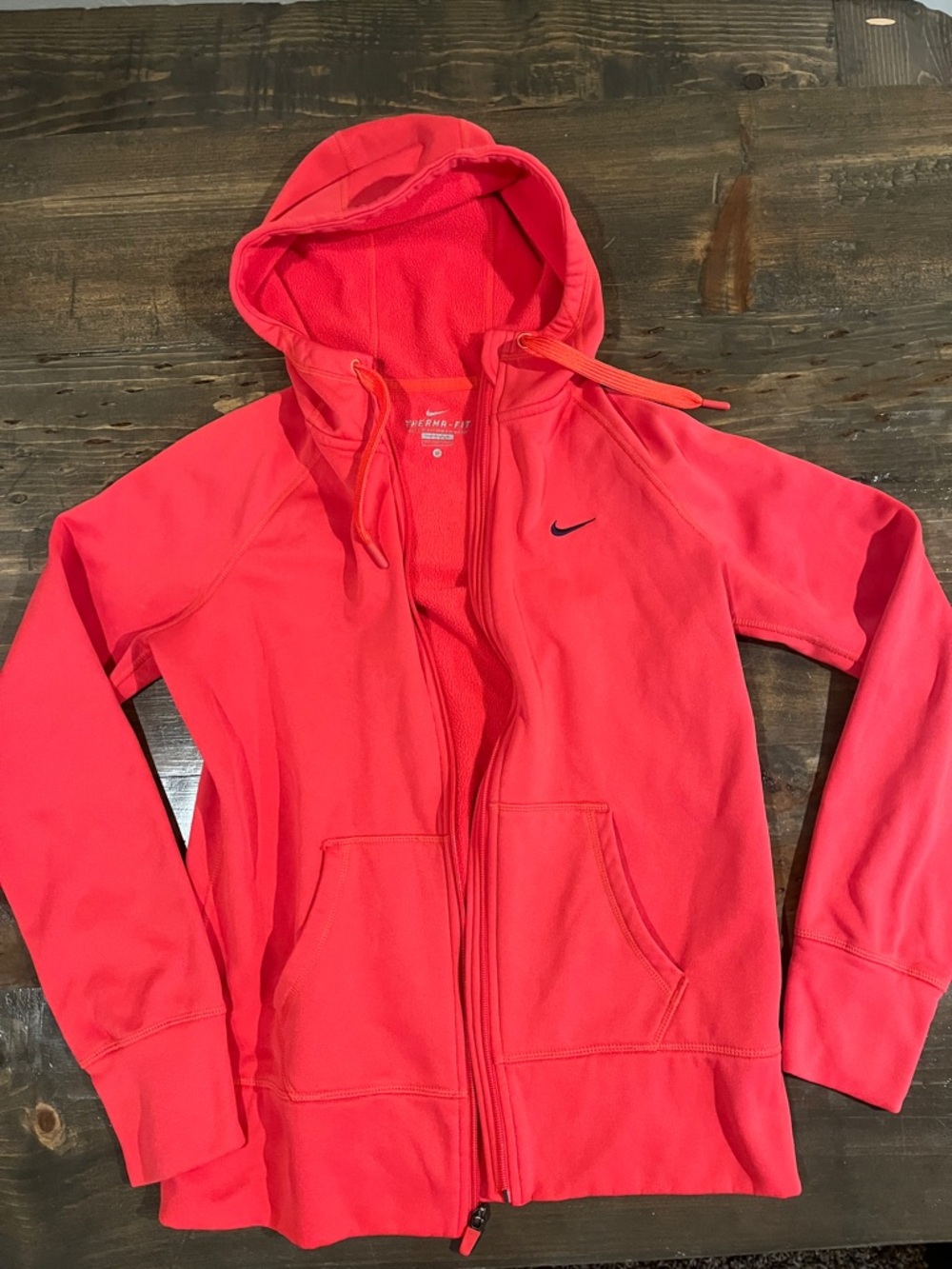 Nike Bright Coral Full-Zip Therma-FIT Hoodie